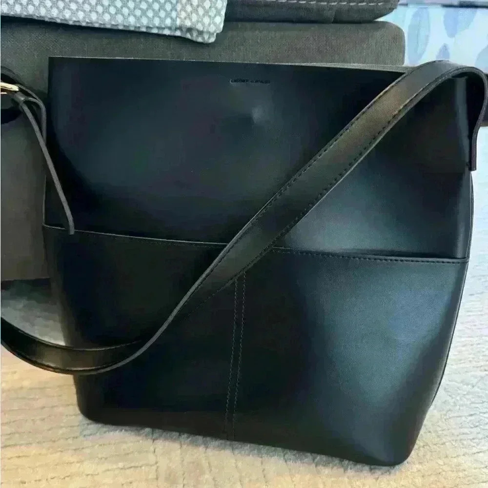 Unbranded black faux leather shoulder purse NWOT